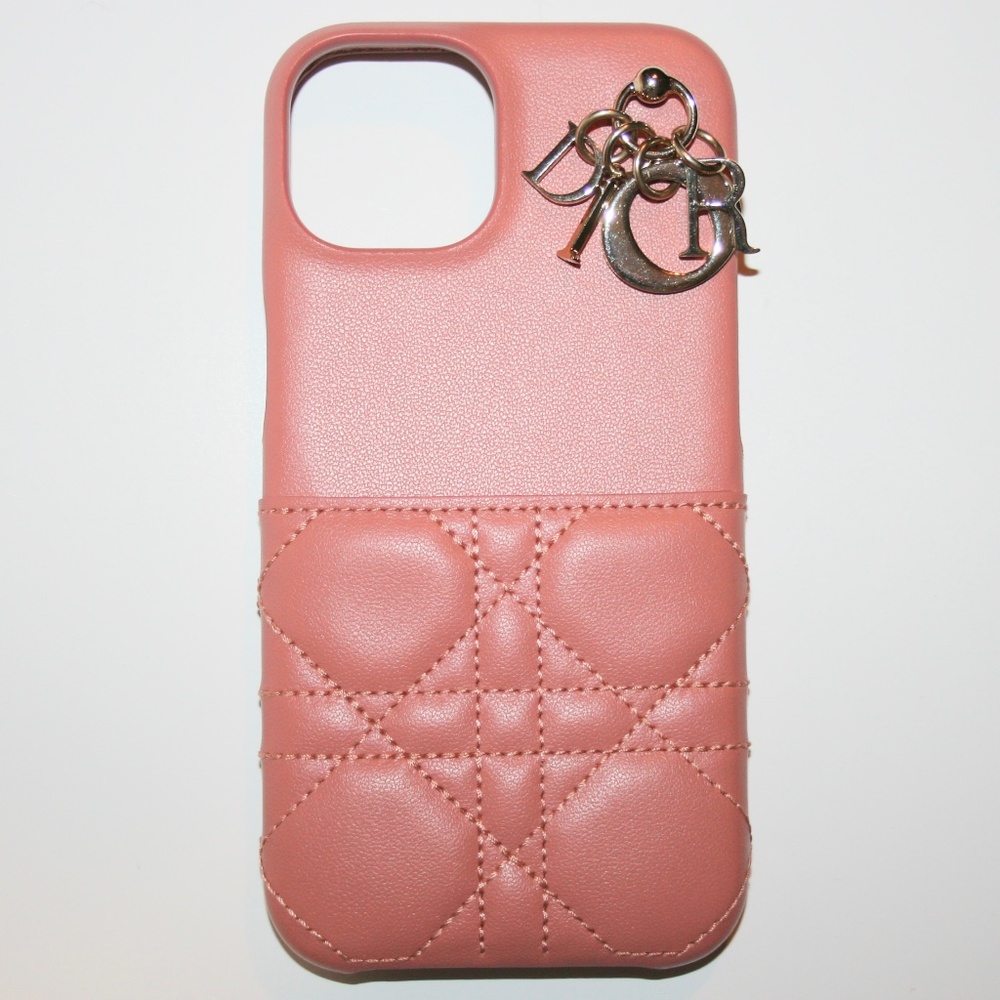 Christian Dior Lady Dior Charm Cannage iPhone 14 Phone Case